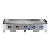 Globe GG60TG 60" Countertop Gas Griddle with Thermostatic Controls - 150,000 BTU - GLGG60TG
