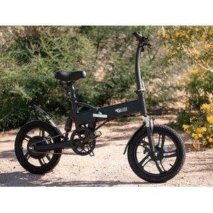 GlareWheel X3 White 36V 7.5Ah 16' Folding Electric City Bike