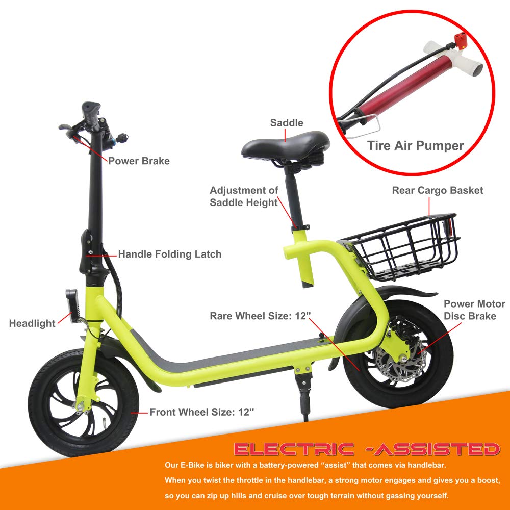 GlareWheel EB-C1 36V/8Ah 350W Folding Electric Scooter GWEB-C1