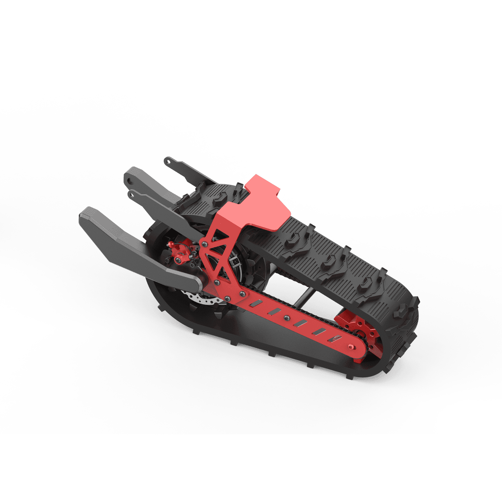 GlareWheel ES-S15 48V/12.5Ah 600W All Terrain Electric Scooter with Ski Convert Kit ES-S15