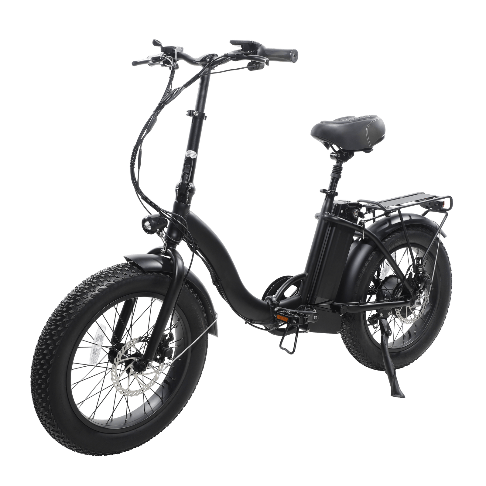 GlareWheel New EB-RE 48V/13Ah 20' Fat Tire Folding Electric Bike EB-REPRO 1