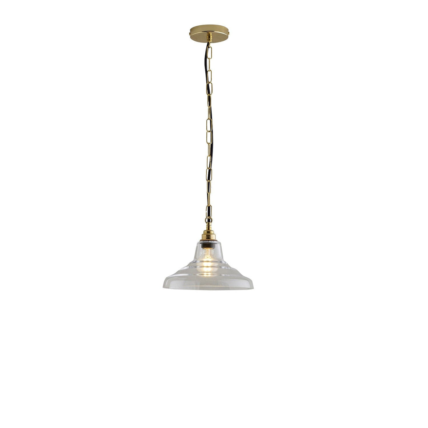 Davey Lighting Glass School Pendant Light Size 1