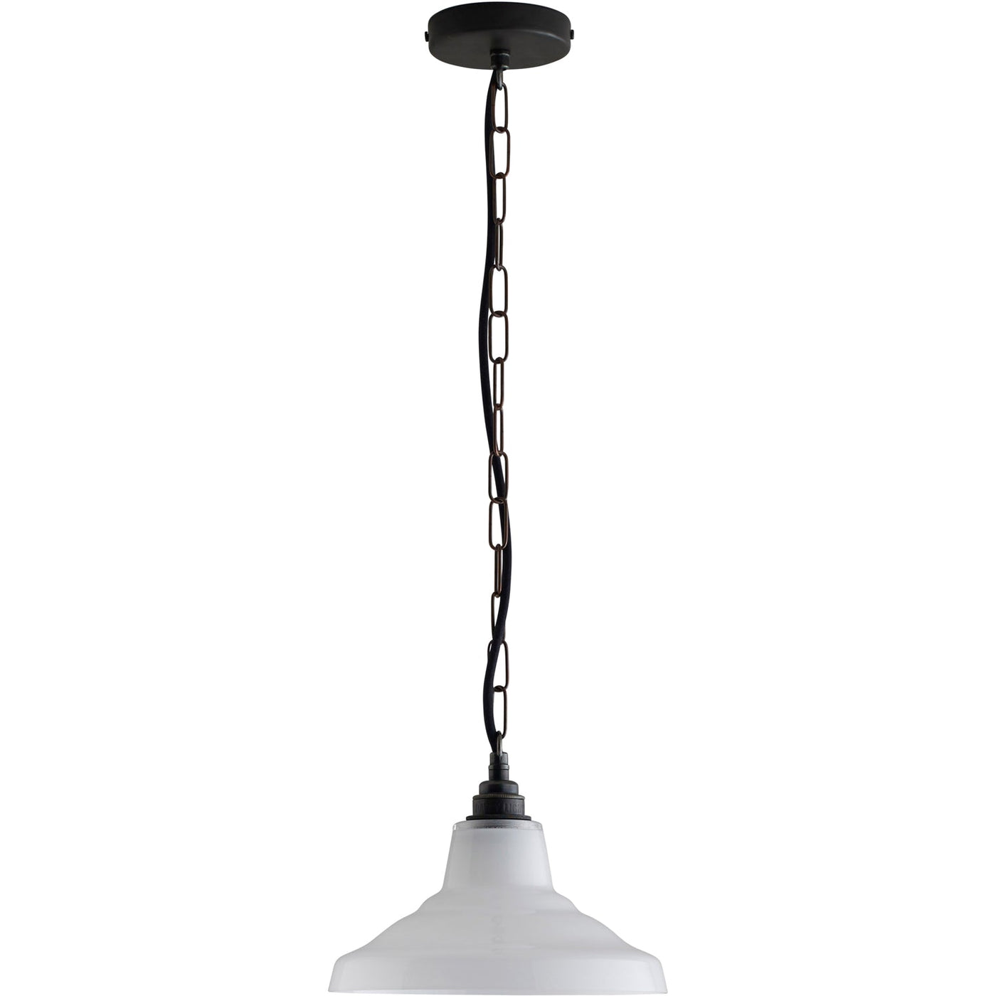 Davey Lighting Glass School Pendant Light Size 1