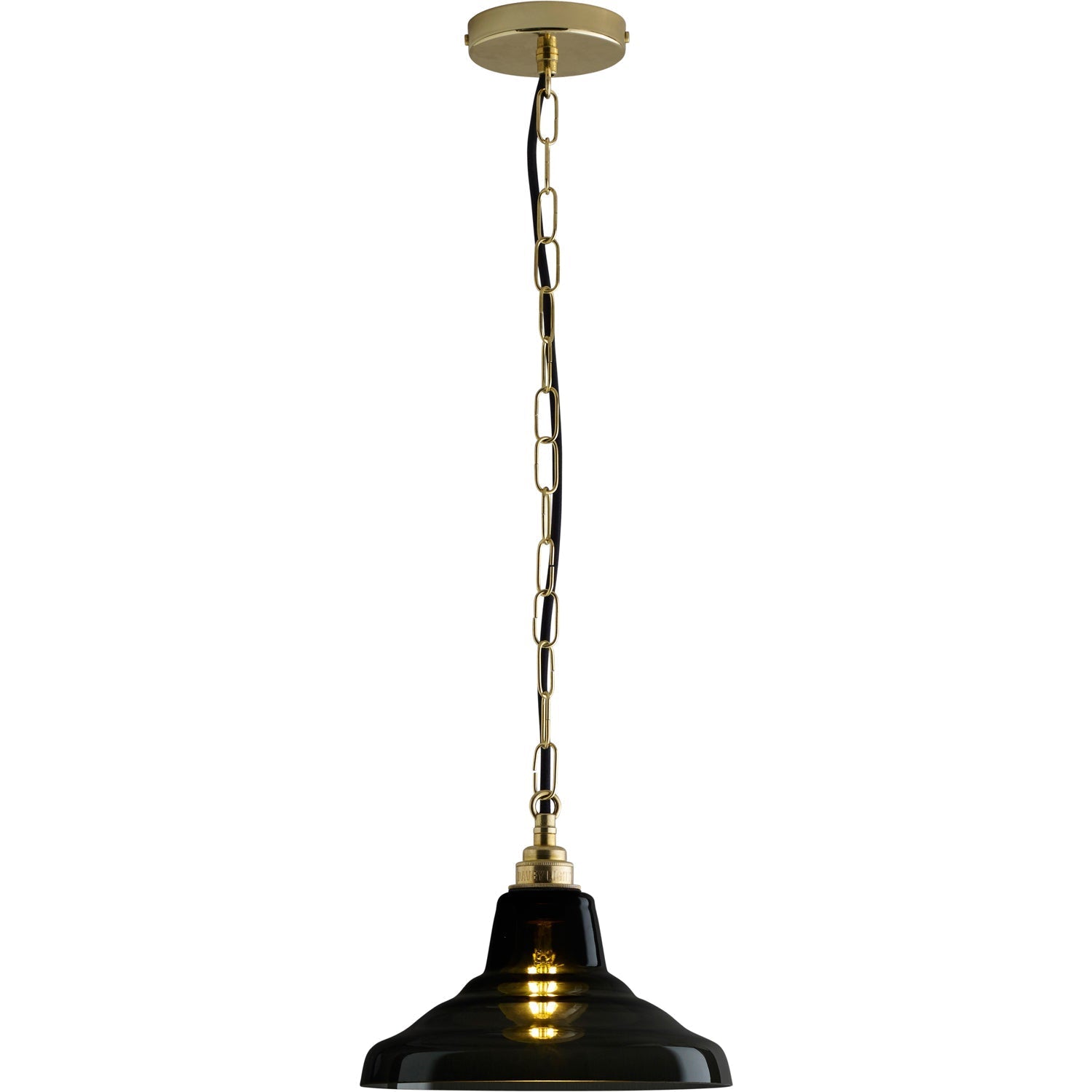 Davey Lighting Glass School Pendant Light Size 1