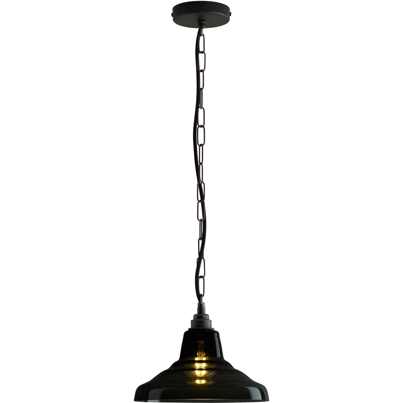 Davey Lighting Glass School Pendant Light Size 1