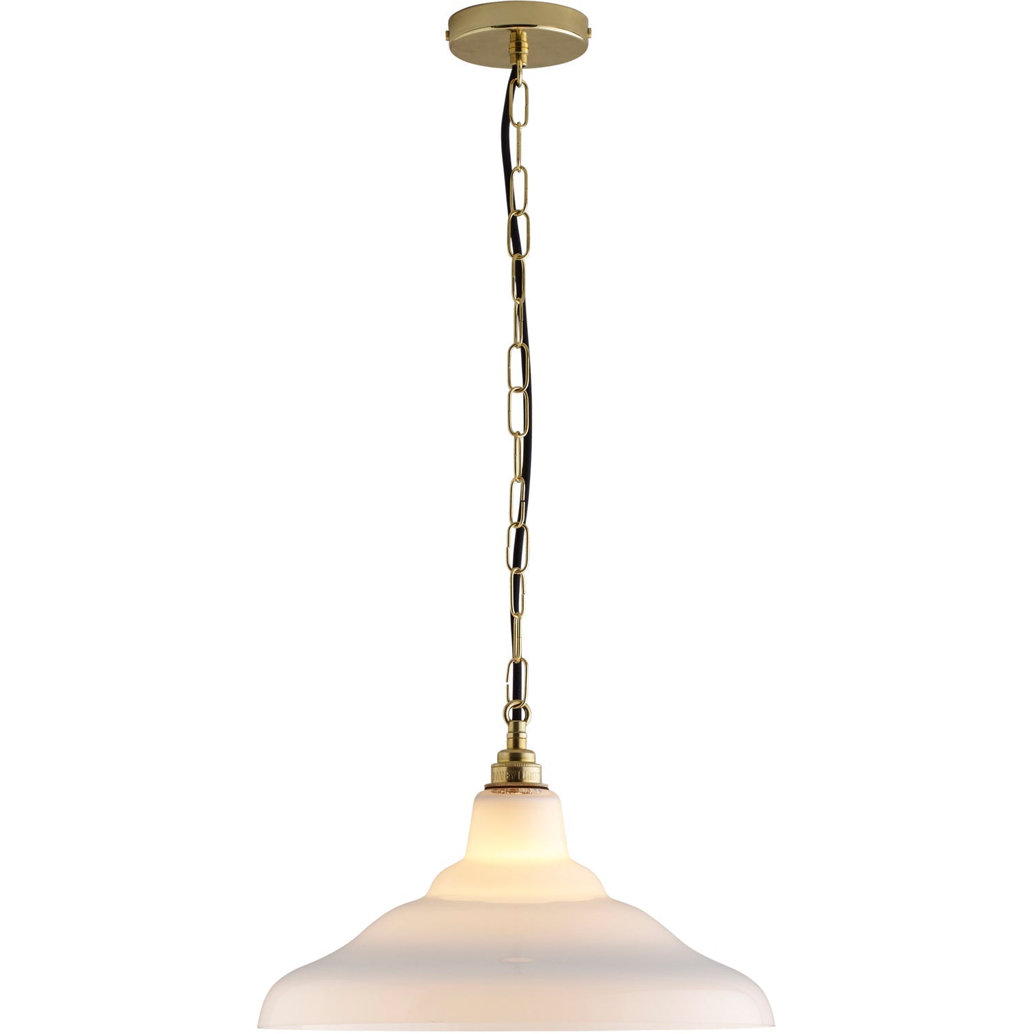 Davey Lighting Glass School Pendant Light Size 2