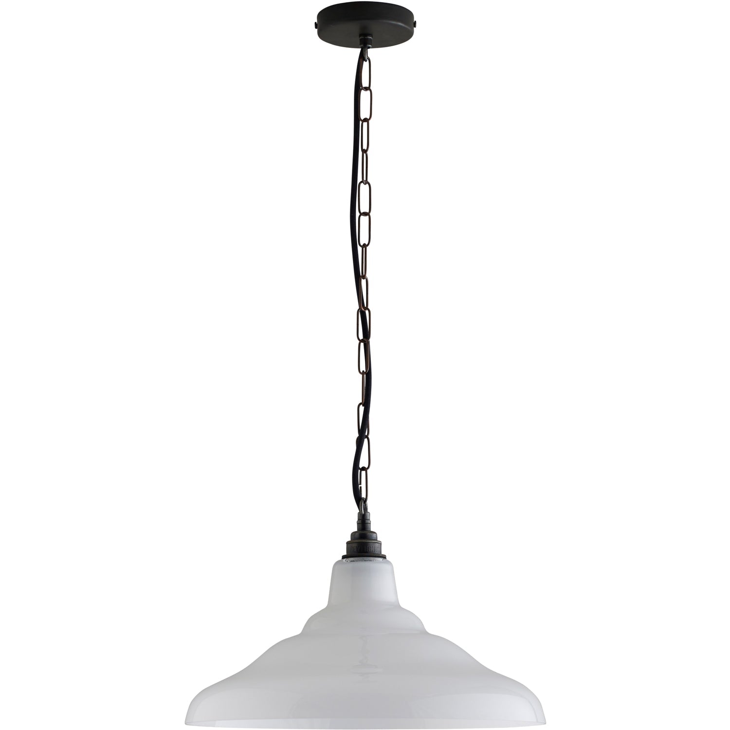 Davey Lighting Glass School Pendant Light Size 2