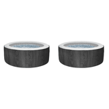 JLeisure Avenli 800L 53" 4 Person Inflatable Round Hot Tub Spa, Black 2 Pack - 233424