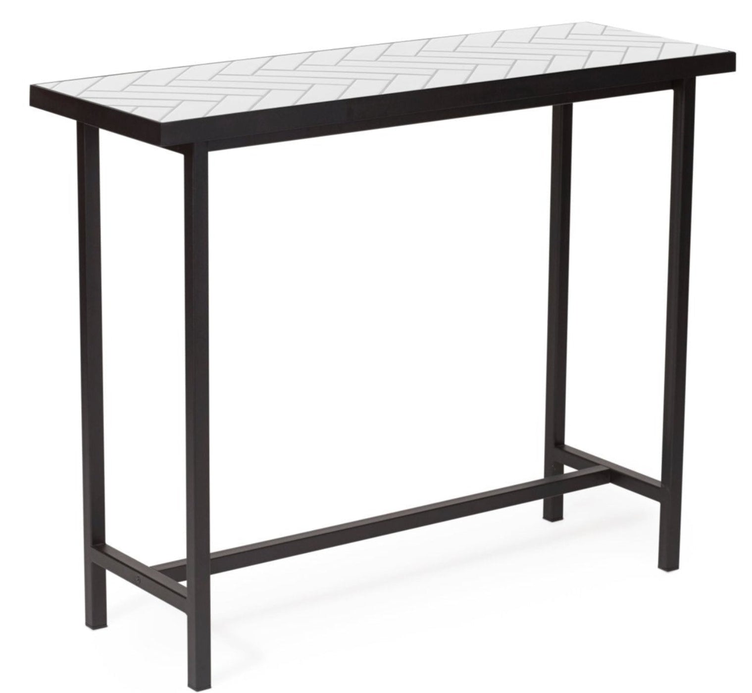 Warm Nordic Herringbone Console Table - 2827003