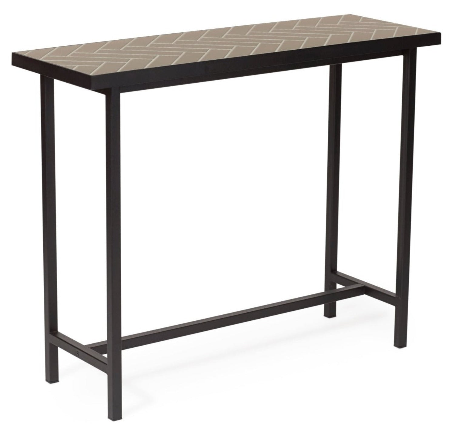 Warm Nordic Herringbone Console Table - 2827003