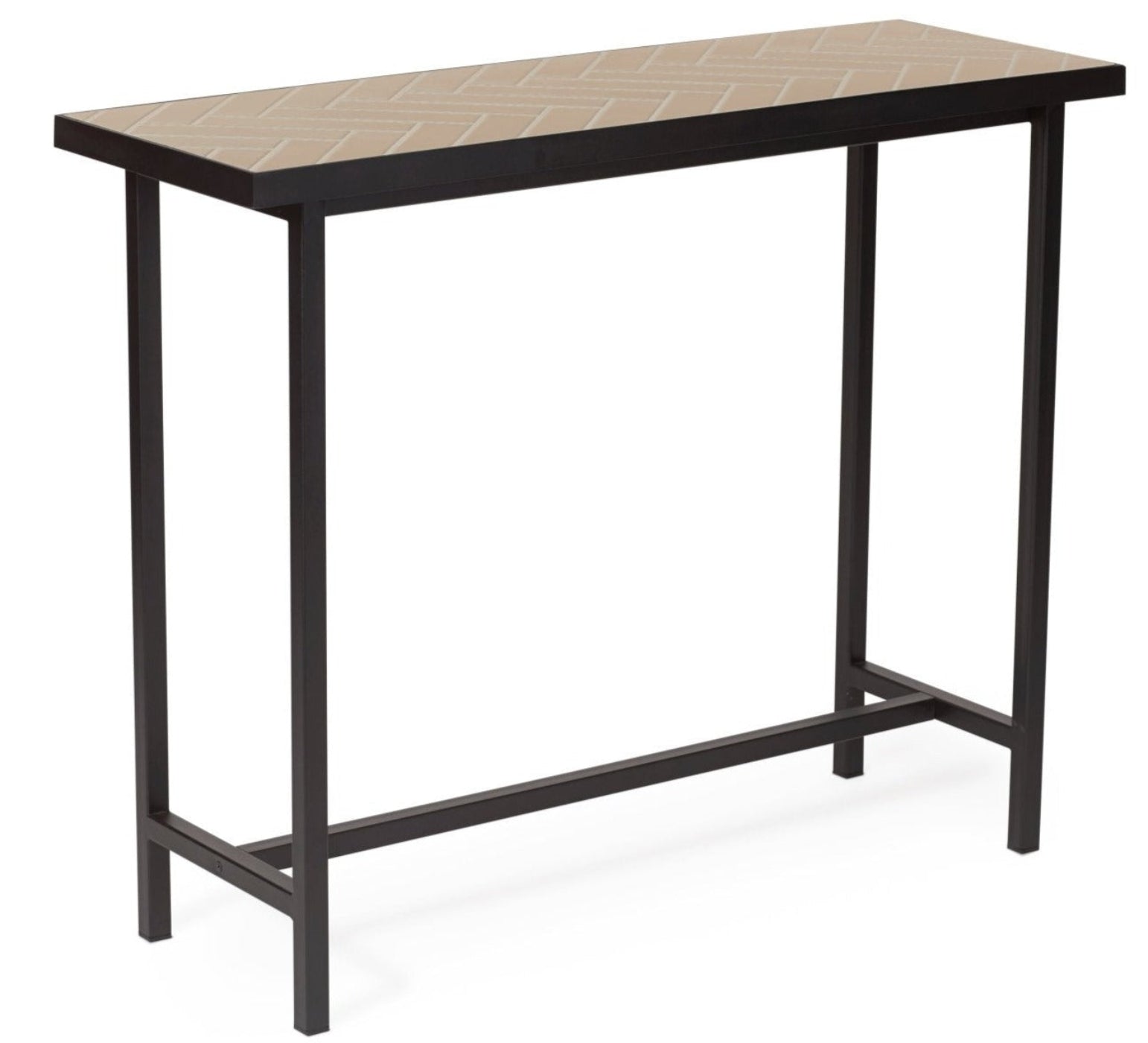 Warm Nordic Herringbone Console Table - 2827003