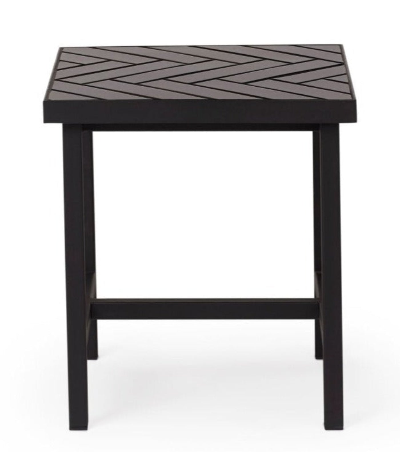 Warm Nordic Herringbone Side Table - 2817003