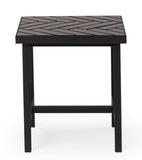 Warm Nordic Herringbone Side Table - 2817003
