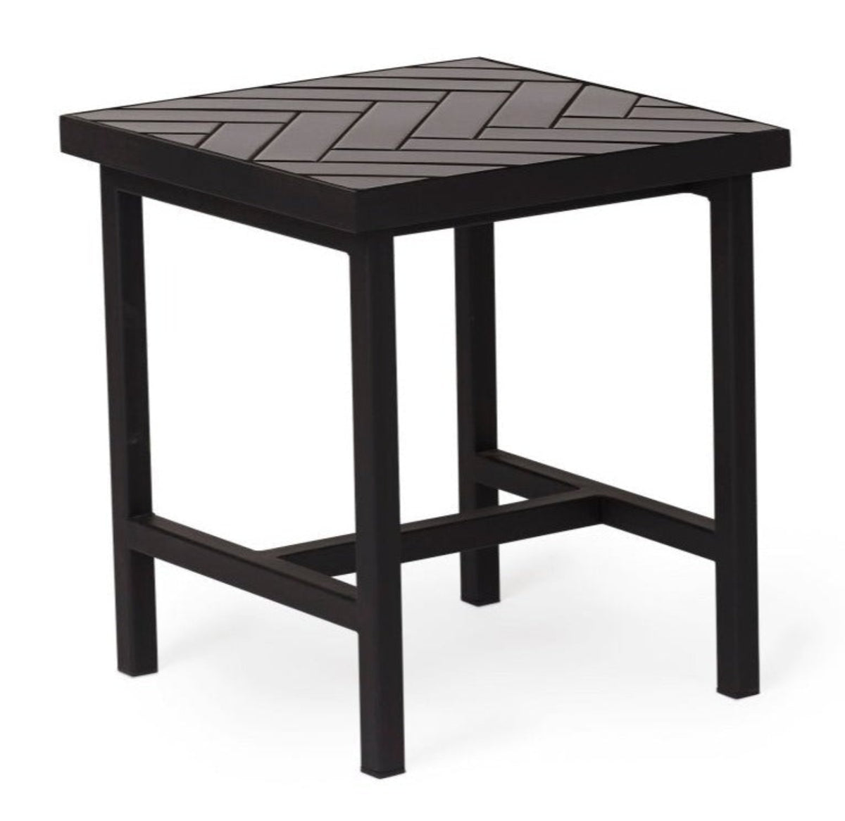 Warm Nordic Herringbone Side Table - 2817003