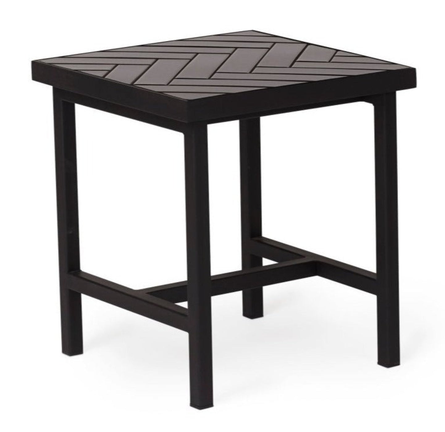 Warm Nordic Herringbone Side Table - 2817003