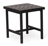 Warm Nordic Herringbone Side Table - 2817003