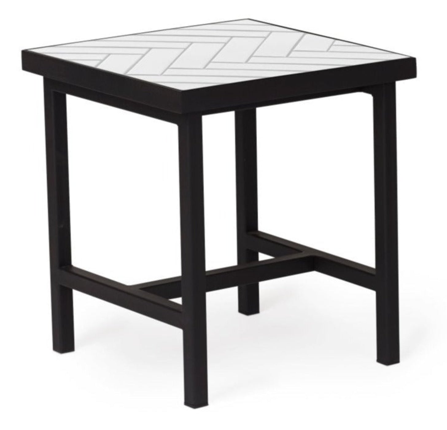 Warm Nordic Herringbone Side Table - 2817003