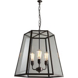 Davey Lighting Hex Pendant 7651 - Extra Large - Weathered Brass