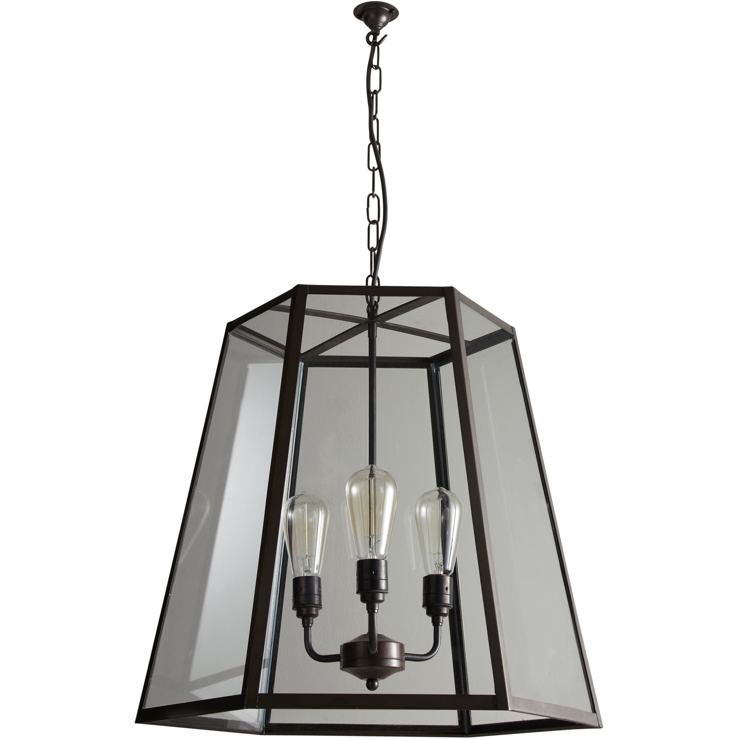Davey Lighting Hex Pendant 7651 - Extra Large - Weathered Brass