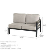 North Cape Hixon Panel Sectional Set (4 Piece Set)