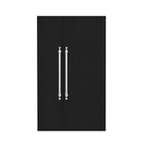 Hallman 4-Pc Kitchen Package w/ 48" Pro Range, 48" Free-Standing Refrigerator, 24" Dishwasher and 48" Hood Classico Stainless Steel