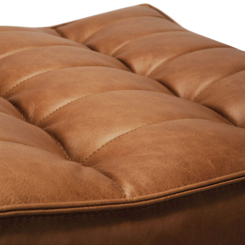 Ethnicraft N701 Leather Footstool - ETH-20081
