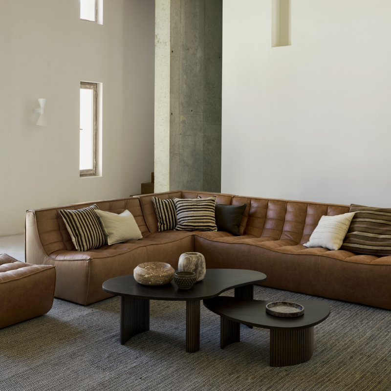 Ethnicraft N701 Leather Three Seater Sofa -  ETH-20084