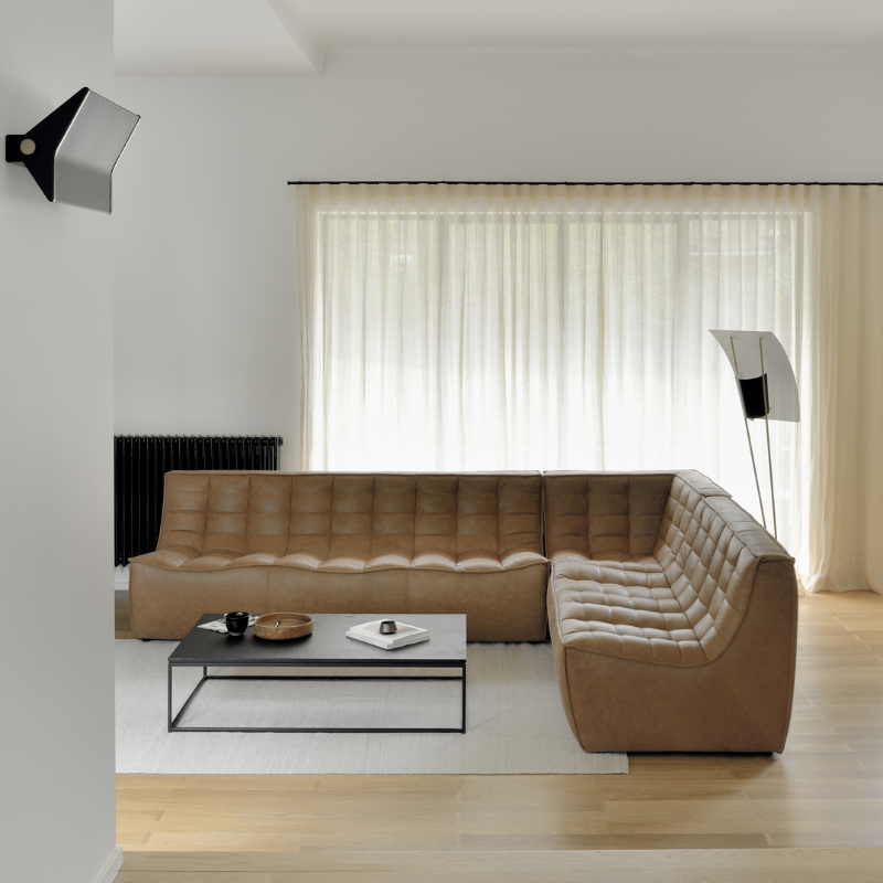 Ethnicraft N701 Leather Three Seater Sofa -  ETH-20084