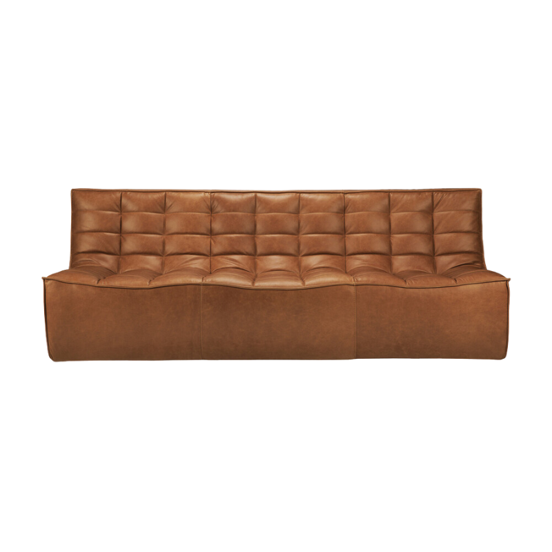 Ethnicraft N701 Leather Three Seater Sofa -  ETH-20084