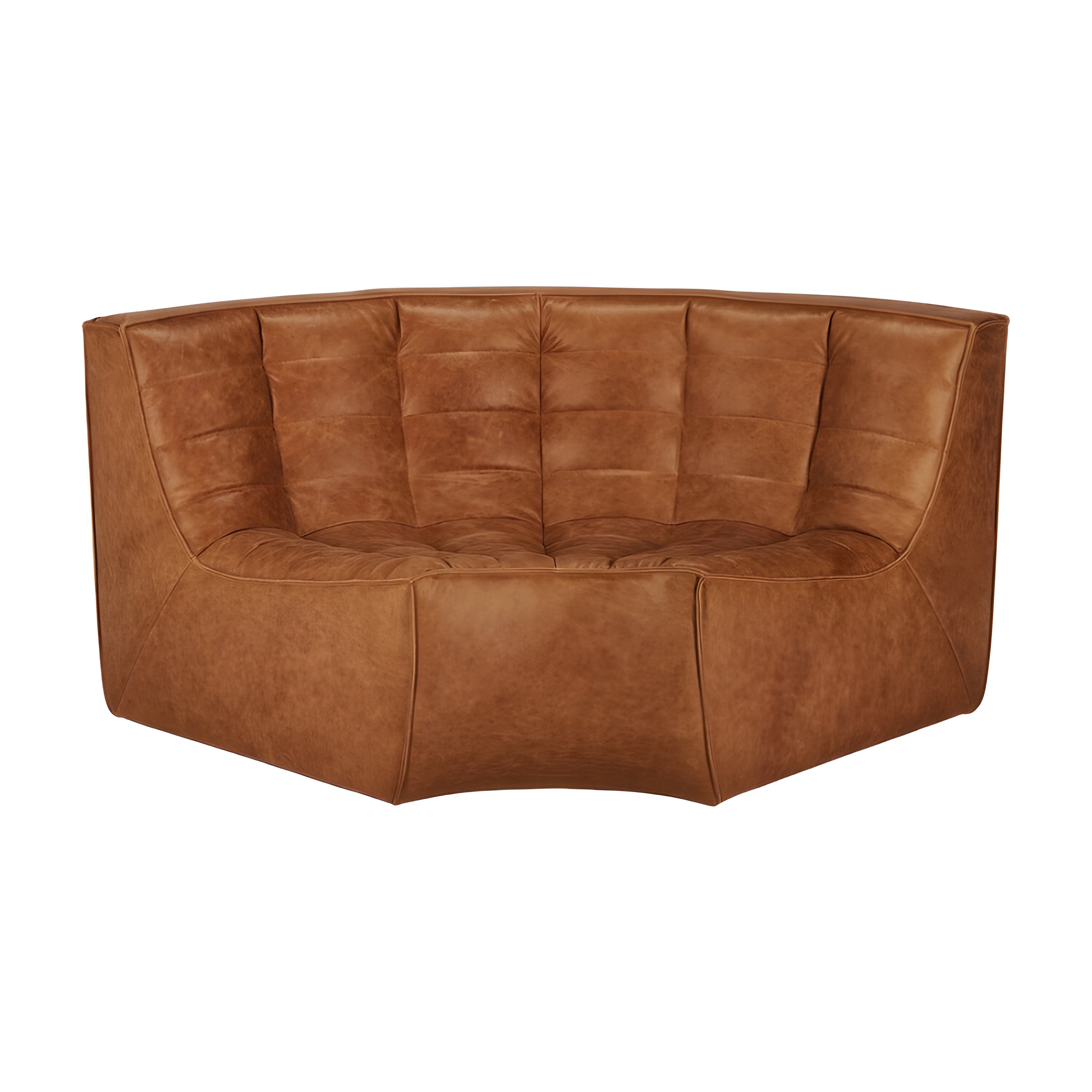 Ethnicraft N701 Round Leather Corner - ETH-20079