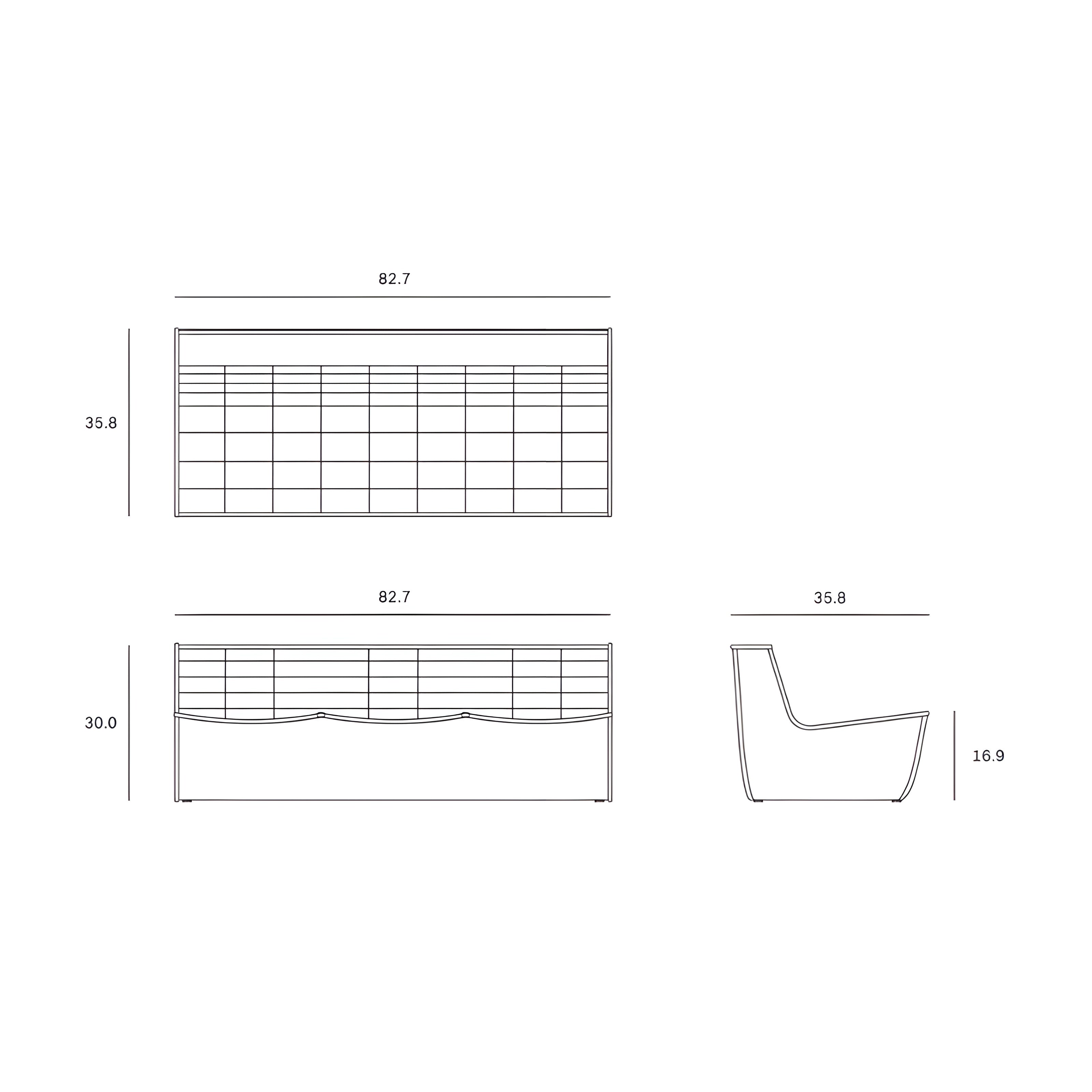 Ethnicraft N701 Three Seater Sofa - ETH-20231