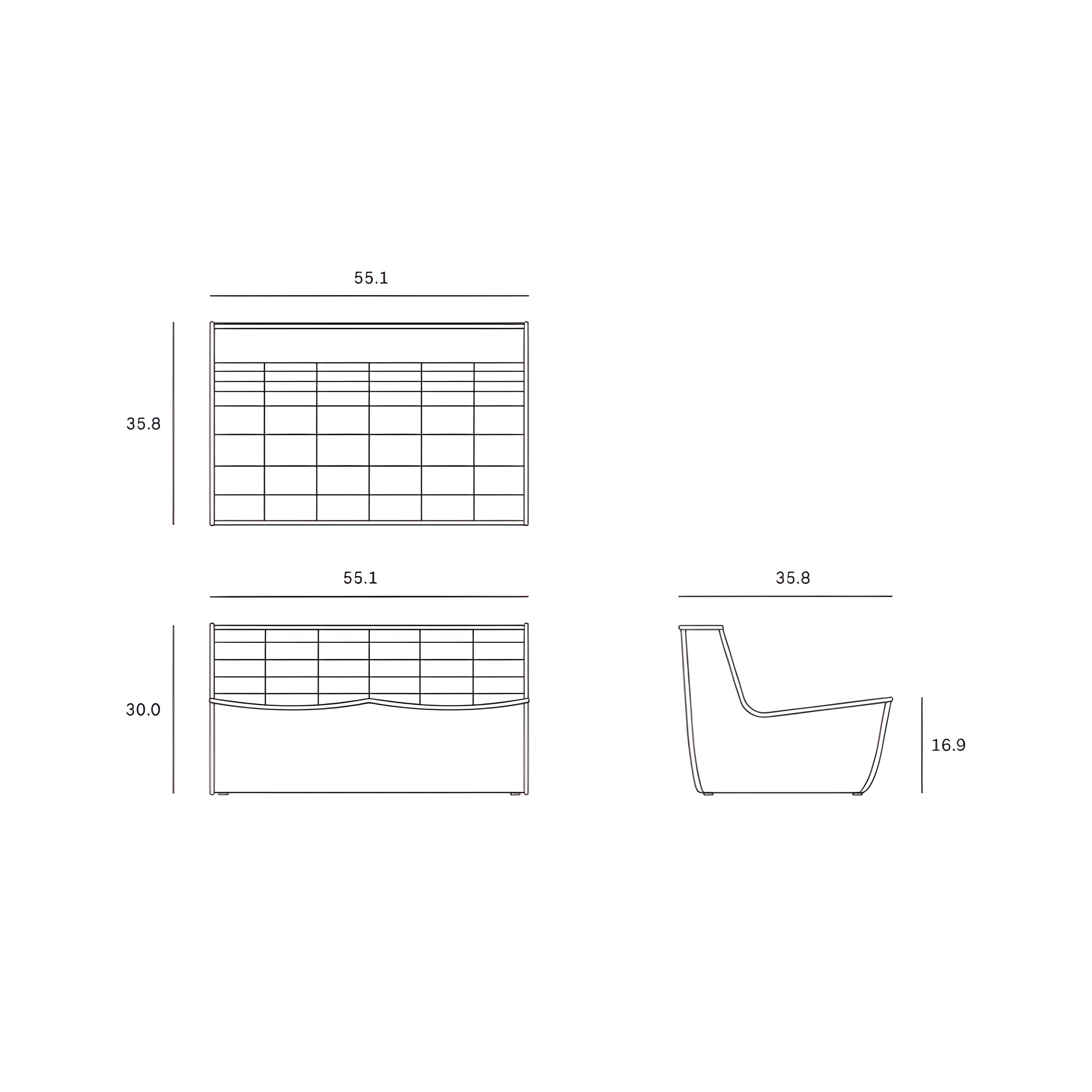 Ethnicraft N701 Two Seater Sofa - ETH-20230