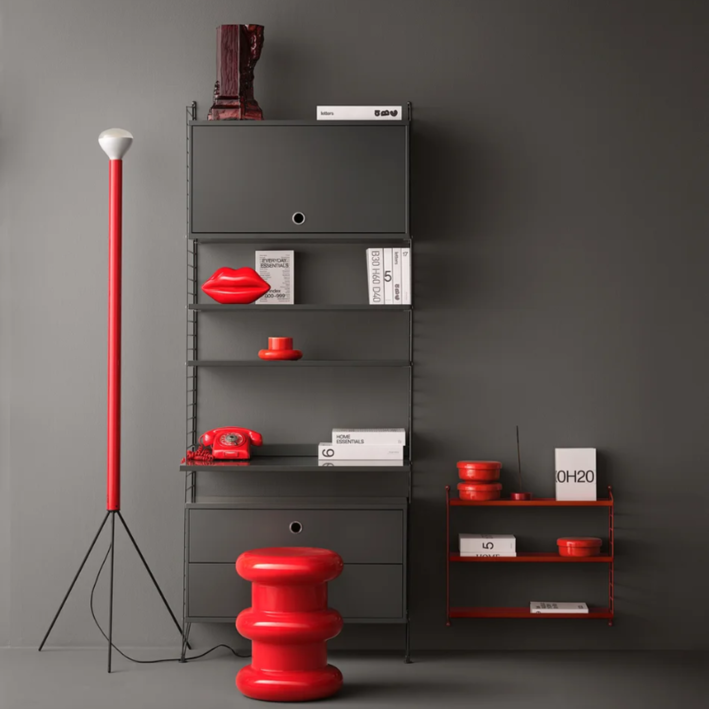 String Furniture Cabinet with Flip Door - STR-CF7830-05-1