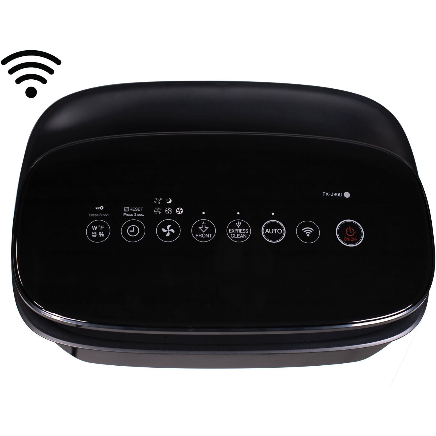 Sharp - Air Purifier, True HEPA, Plasmacluster, Wi-Fi (Large Rooms) - FX-J80UW