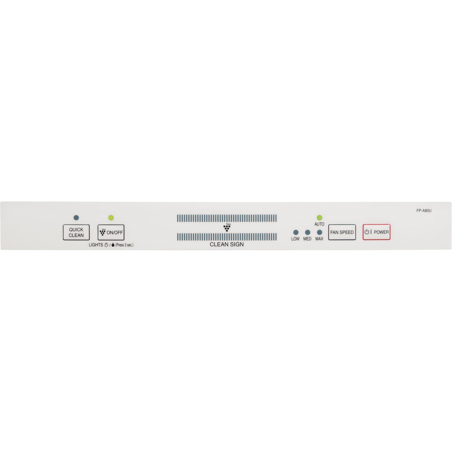 Sharp - Air Purifier, True HEPA, Plasmacluster (Extra Large Rooms) - FP-A80UW