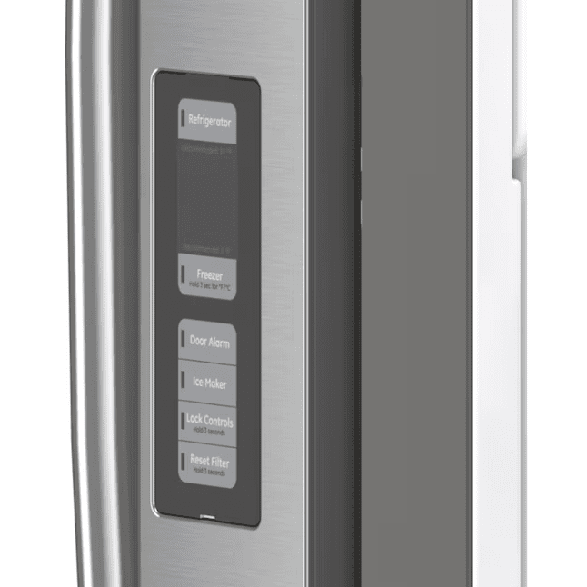GE 27-cu ft French Door Refrigerator with Ice Maker and Water dispenser Fingerprint-resistant Stainless Steel Energy Star - GNE27JYMFS
