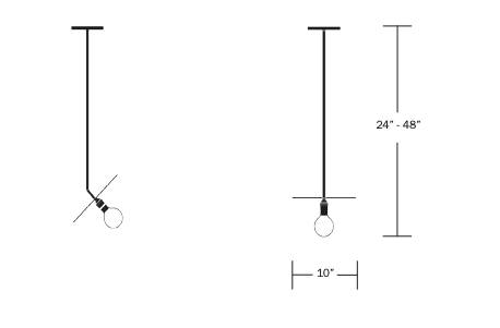 Workstead Industrial Pendant - WS-IND-P-S24-OAH + WS-IND-P-HB-110