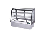 Kool-It KCD-36 | 35" Wide Stainless Steel Curved Glass Display Case - KCD-36