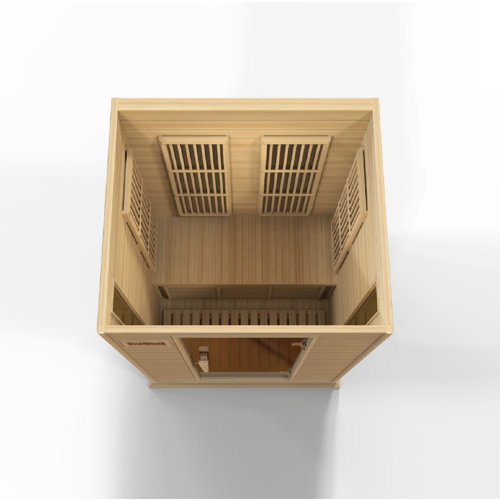 Maxxus 2-Person Near Zero EMF Under 2MG FAR Infrared Sauna Canadian Hemlock