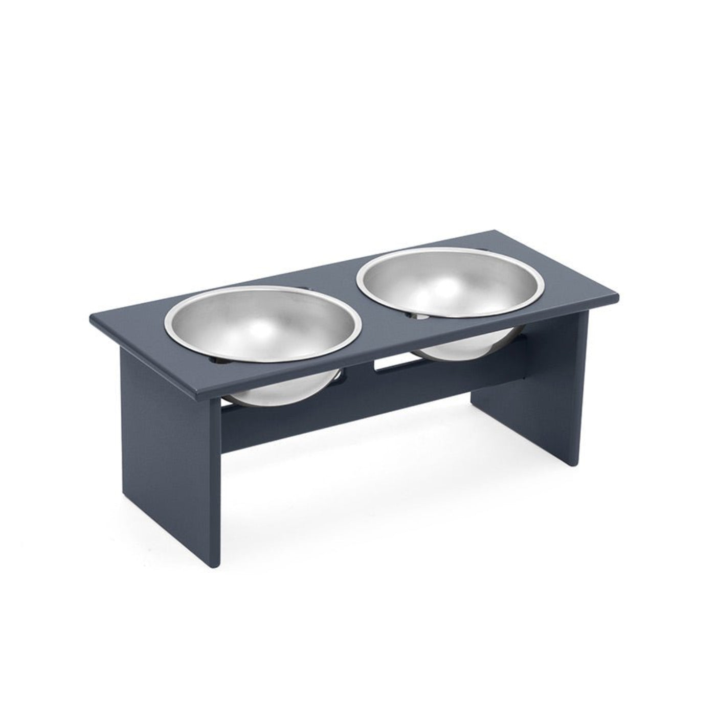 Loll Designs Minimalist Double Dog Bowl - Medium - PT-DM-BL