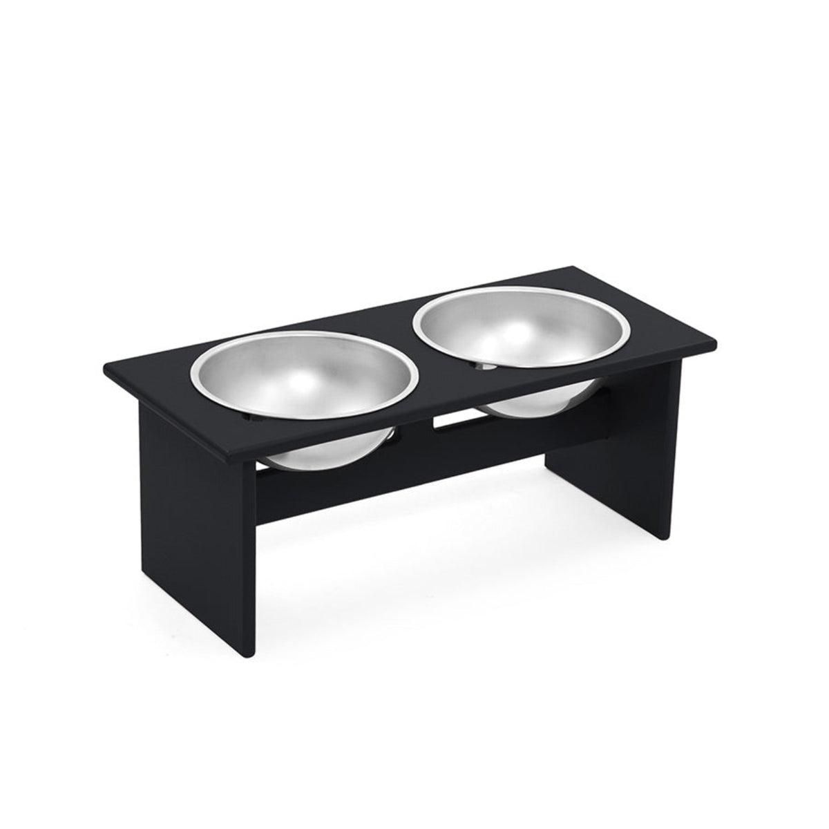 Loll Designs Minimalist Double Dog Bowl - Medium - PT-DM-BL