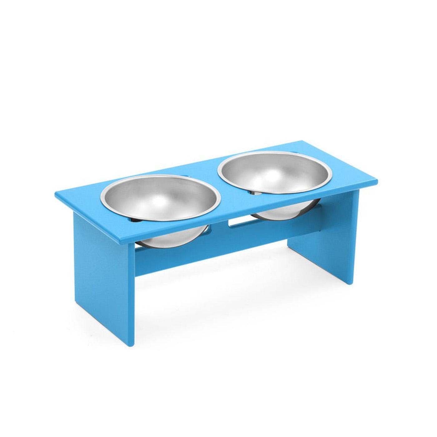 Loll Designs Minimalist Double Dog Bowl - Medium - PT-DM-BL