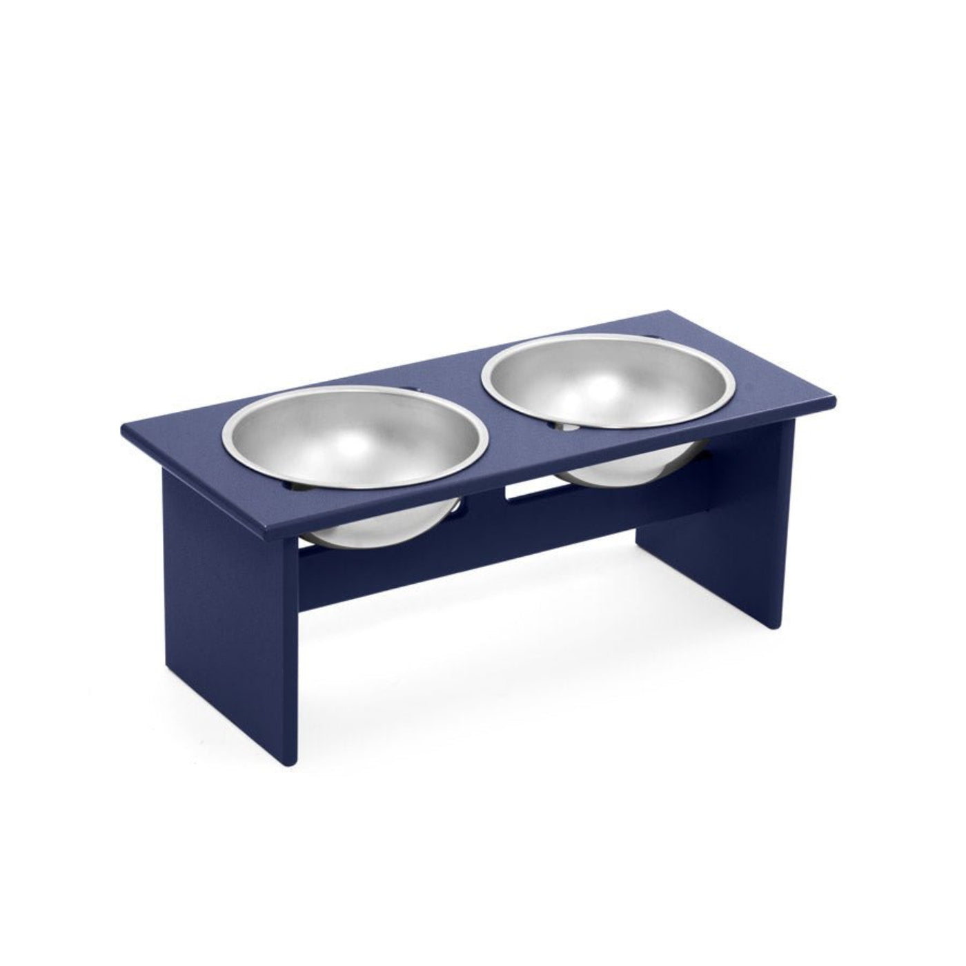Loll Designs Minimalist Double Dog Bowl - Medium - PT-DM-BL