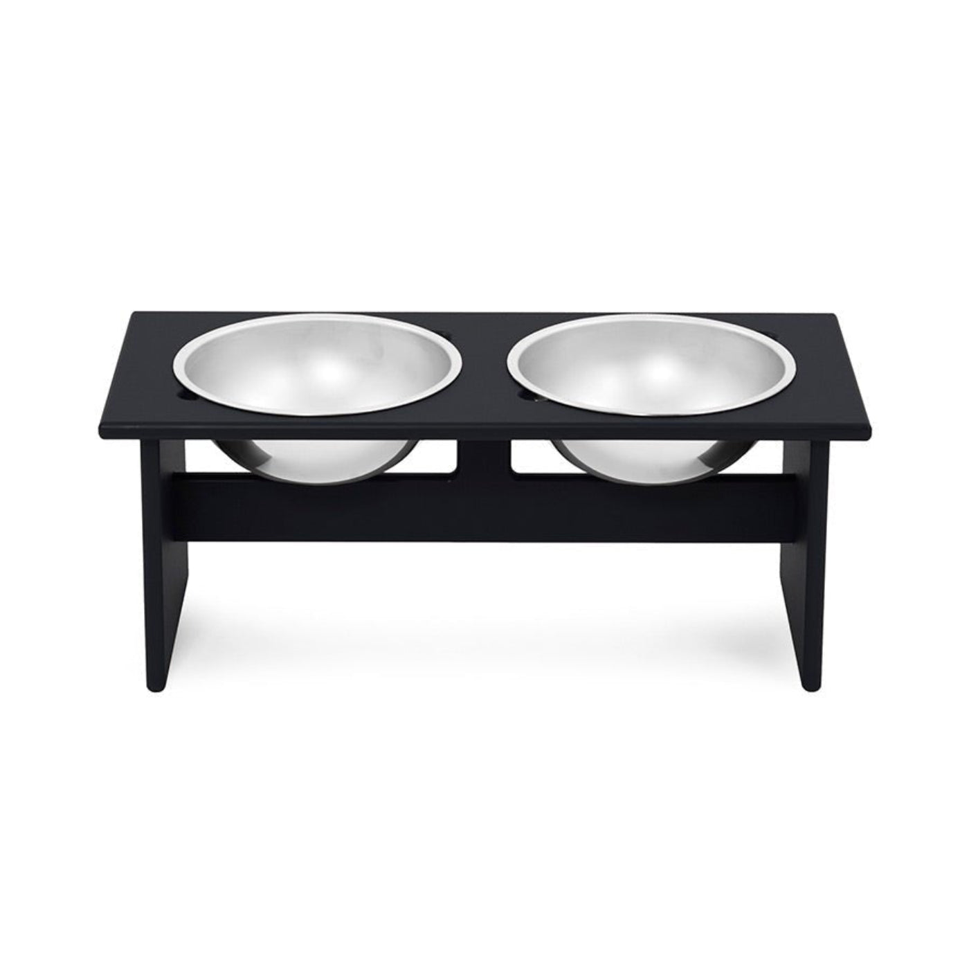 Loll Designs Minimalist Double Dog Bowl - Medium - PT-DM-BL