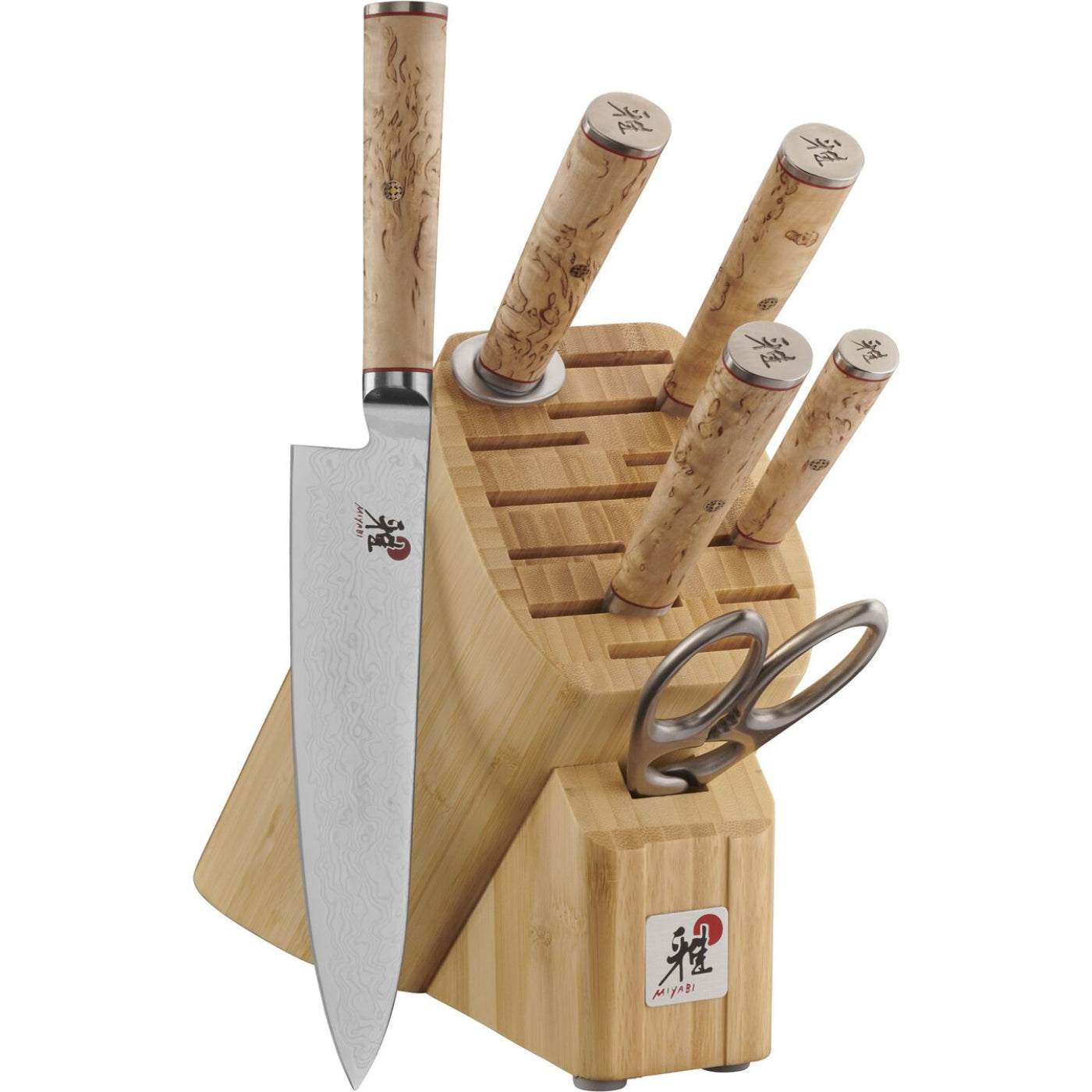 Zwilling Miyabi Birchwood Knives - 7pc Knife Block Set - 1020080