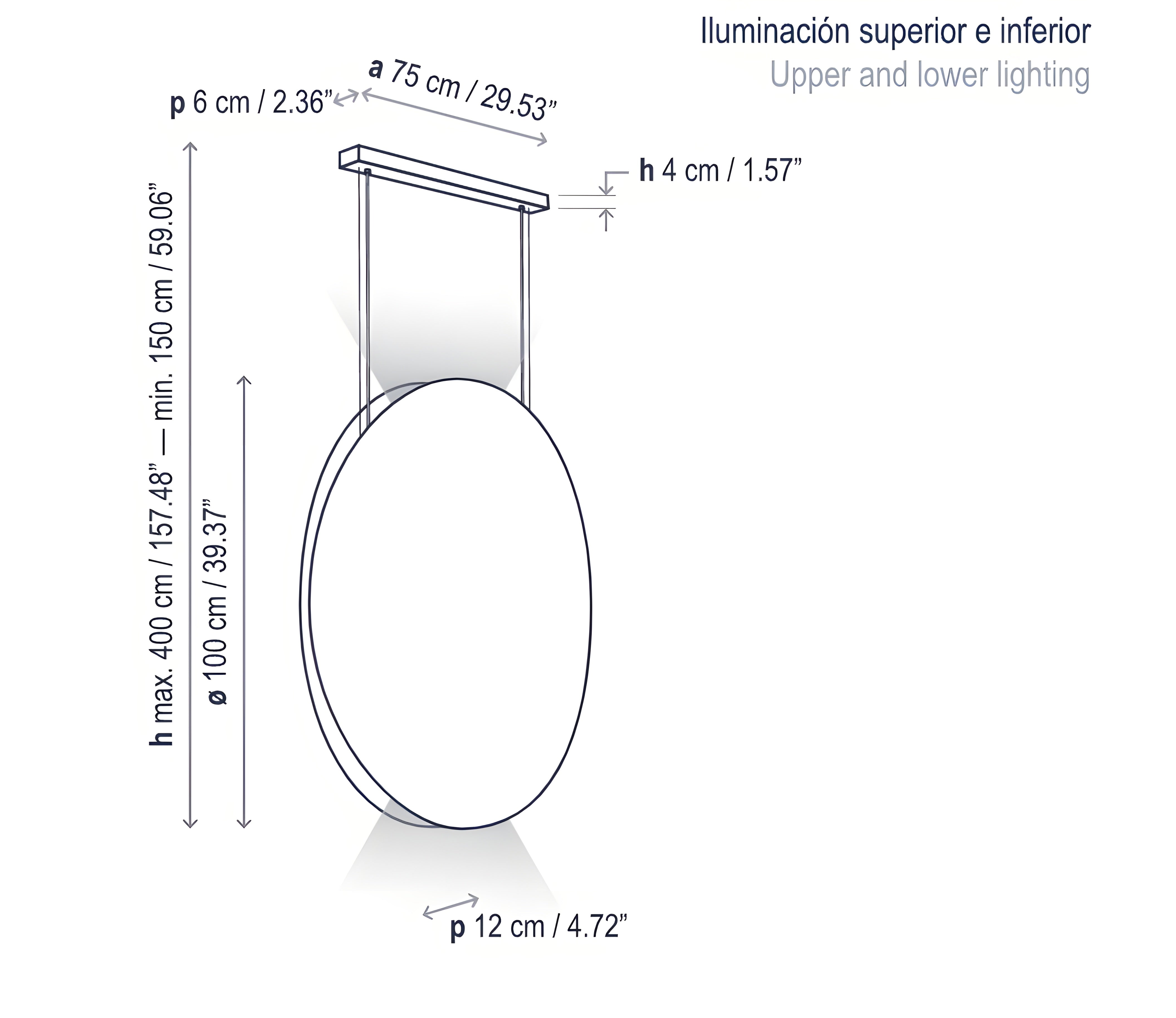 Bover Noren S/100 LED Dimmable Pendant - 11660210197U