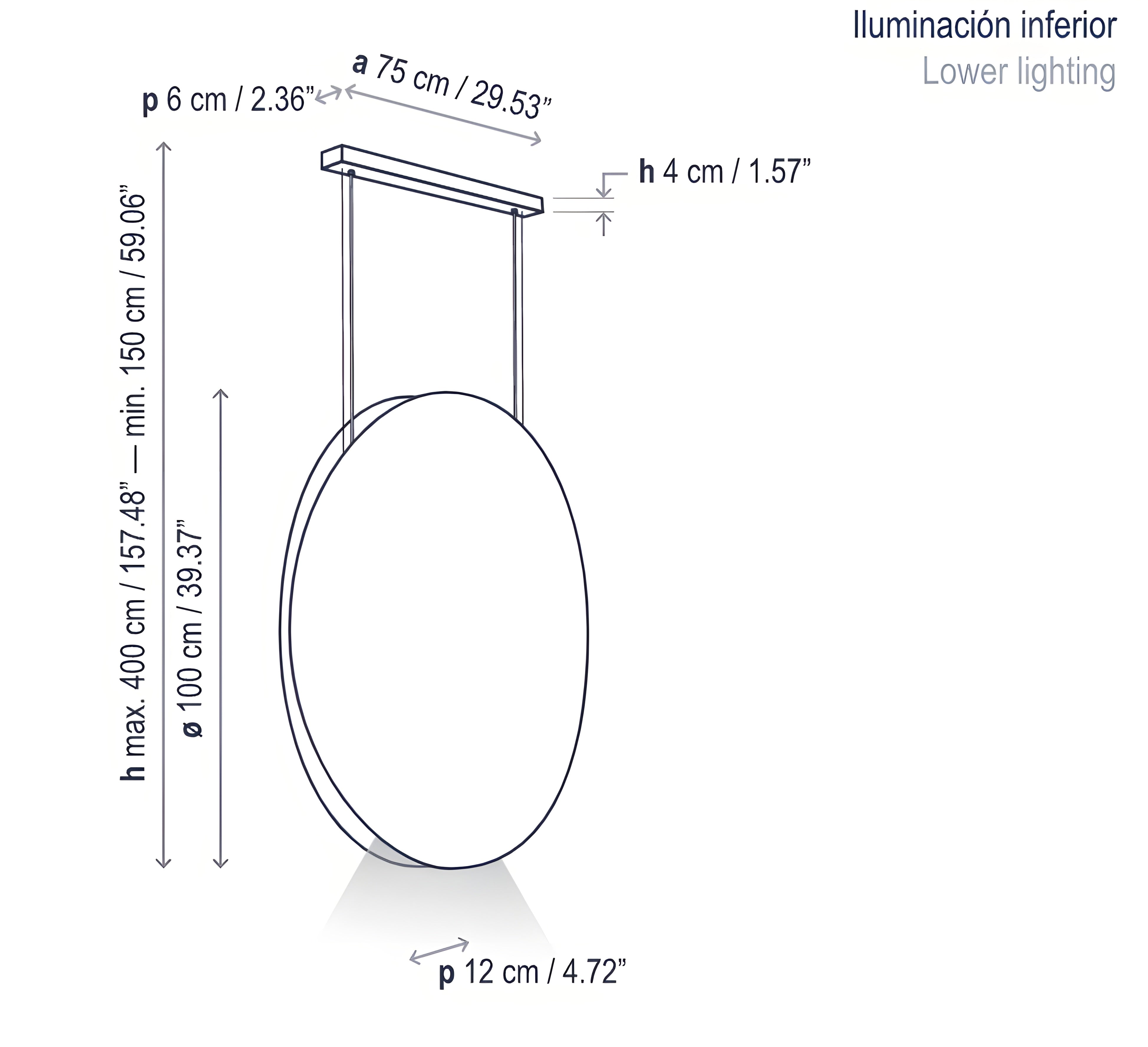 Bover Noren S/100 LED Dimmable Pendant - 11660210197U