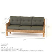 North Cape Cambria Deep Seating Set (5 Piece Set)