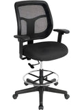 EuroTech Apollo Mesh Back Drafting Stool - EUR-DFT9800