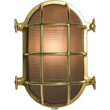 Davey Lighting Oval Brass Bulkhead Light 7034